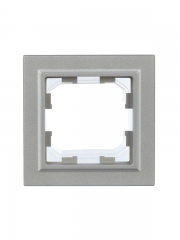 Рамка 1-м IP44 BRITE РУ-1-БрА-44 алюм. IEK BR-M12-44-K47 BR-M12-44-K47