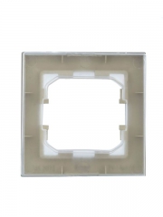 Рамка 1-м IP44 BRITE РУ-1-БрА-44 алюм. IEK BR-M12-44-K47 BR-M12-44-K47