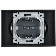 Розетка 2-м СП BRITE РС12-3-БрГ 16А в сборе с заземл. без защ. шторок графит IEK BR-R21-16-K53-F BR-R21-16-K53-F