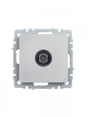 Розетка телевизионная оконечная TV СП Brite РТВ11-0-БрА алюм. IEK BR-A10-O-K47 BR-A10-O-K47