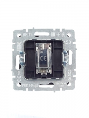 Розетка телевизионная оконечная TV СП Brite РТВ11-0-БрГ графит IEK BR-A10-O-K53 BR-A10-O-K53