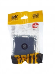 Розетка телевизионная оконечная TV СП Brite РТВ11-0-БрМ маренго IEK BR-A10-O-K35 BR-A10-O-K35
