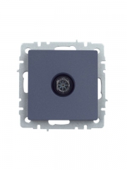 Розетка телевизионная оконечная TV СП Brite РТВ11-0-БрМ маренго IEK BR-A10-O-K35 BR-A10-O-K35