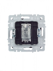 Розетка телевизионная оконечная TV СП Brite РТВ11-0-БрС сталь IEK BR-A10-O-K46 BR-A10-O-K46