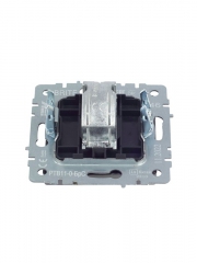 Розетка телевизионная оконечная TV СП Brite РТВ11-0-БрС сталь IEK BR-A10-O-K46 BR-A10-O-K46