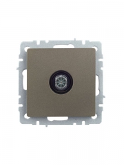 Розетка телевизионная оконечная TV СП Brite РТВ11-0-БрШ шампань IEK BR-A10-O-K37 BR-A10-O-K37