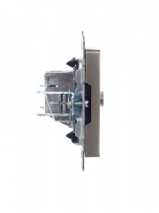 Розетка телевизионная оконечная TV СП Brite РТВ11-0-БрШ шампань IEK BR-A10-O-K37 BR-A10-O-K37