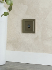 Розетка телевизионная оконечная TV СП Brite РТВ11-0-БрШ шампань IEK BR-A10-O-K37 BR-A10-O-K37