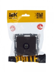 Розетка телевизионная оконечная TV СП Brite РТВ11-0-БрТБ бронз. IEK BR-A10-O-K45 BR-A10-O-K45