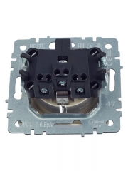 Розетка BRITE РС11-1-0-БрА 16А с заземл. без защ. шторки алюм. IEK BR-R11-16-K47 BR-R11-16-K47