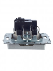 Розетка BRITE РС11-1-0-БрА 16А с заземл. без защ. шторки алюм. IEK BR-R11-16-K47 BR-R11-16-K47