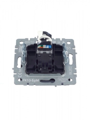 Розетка компьютерная СП RJ45 кат.5E BRITE РК10-БрМ маренго IEK BR-K10-1-K35 BR-K10-1-K35