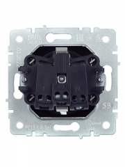 Розетка 1-м СП BRITE РС11-1-0-БрГ 16А с заземл. без защ. шторки графит IEK BR-R11-16-K53 BR-R11-16-K53