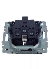 Розетка 1-м СП BRITE РС11-1-0-БрГ 16А с заземл. без защ. шторки графит IEK BR-R11-16-K53 BR-R11-16-K53