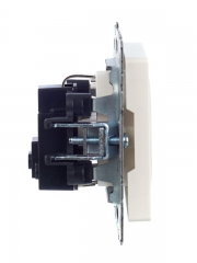 Розетка 1-м СП BRITE РС11-1-0-БрЖ 16А с заземл. без защ. шторки жемчуж. IEK BR-R11-16-K36 BR-R11-16-K36