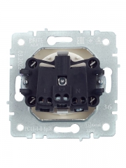 Розетка 1-м СП BRITE РС11-1-0-БрЖ 16А с заземл. без защ. шторки жемчуж. IEK BR-R11-16-K36 BR-R11-16-K36