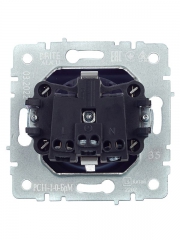 Розетка 1-м СП BRITE РС11-1-0-БрМ 16А с заземл. без защ. шторки маренго IEK BR-R11-16-K35 BR-R11-16-K35