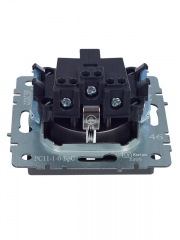 Розетка 1-м СП BRITE РС11-1-0-БрС 16А с заземл. без защ. шторки сталь IEK BR-R11-16-K46 BR-R11-16-K46