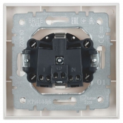 Розетка BRITE РСР14-1-0-БрБ 16А в сборе с заземл. защ. шторки бел. IEK BR-R14-16-K01-F BR-R14-16-K01-F