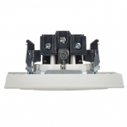 Розетка BRITE РСР14-1-0-БрБ 16А в сборе с заземл. защ. шторки бел. IEK BR-R14-16-K01-F BR-R14-16-K01-F