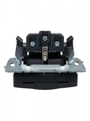 Розетка BRITE РСбш10-3-БрГ 16А IP20 с заземл. защ. шторки с крышкой графит IEK BR-R16-16-K53 BR-R16-16-K53