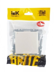 Розетка BRITE РСбш10-3-БрЖ 16А IP20 с заземл. защ. шторки с крышкой жемчуж. IEK BR-R16-16-K36 BR-R16-16-K36