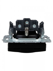 Розетка BRITE РСбш10-3-БрЧ 16А IP20 с заземл. защ. шторки с крышкой черн. IEK BR-R16-16-K02 BR-R16-16-K02