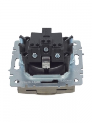 Розетка BRITE РСбш10-3-БрШ 16А IP20 с заземл. защ. шторки с крышкой шампань IEK BR-R16-16-K37 BR-R16-16-K37