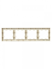 Рамка 4-м BRITE РУ-4-БрКр беж. IEK BR-M42-K10 BR-M42-K10