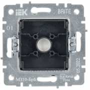 Заглушка с суппортом BRITE МЗ10-БрБ бел. IEK BR-PL10-K01 BR-PL10-K01