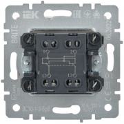 Выключатель перекрестный 1-кл. СП BRITE 10А ВС10-1-3-БрБ бел. IEK BR-V13-0-10-K01 BR-V13-0-10-K01