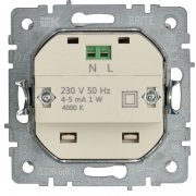 Подсветка светодиодная BRITE встраив. ПЛ20-БрКр беж. IEK BR-FL20-K10 BR-FL20-K10