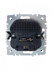 Розетка BRITE РЮш10-2-БрШ 16А с USB A+A 3.1А с заземл. защ. шторки шампань IEK BR-R14-16-U21-D31-K37 BR-R14-16-U21-D31-K37