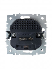 Розетка BRITE РЮш11-1-БрШ 16А с USB A+C 18Вт с заземл. защ. шторки шампань IEK BR-R14-16-U22-018-K37 BR-R14-16-U22-018-K37