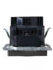 Розетка BRITE РЮш10-1-БрС 16А с USB A+A 2.1А с заземл. защ. шторки сталь IEK BR-R14-16-U21-D21-K46 BR-R14-16-U21-D21-K46