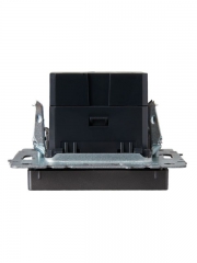 Розетка BRITE USB A+A 3.1А РЮ10-1-БрС сталь IEK BR-U21-D31-K46 BR-U21-D31-K46