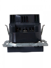 Розетка BRITE РЮш10-1-БрМ 16А с USB A+A 2.1А с заземл. защ. шторки маренго IEK BR-R14-16-U21-D21-K35 BR-R14-16-U21-D21-K35