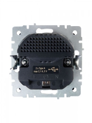 Розетка BRITE РЮш10-1-БрТБ 16А с USB A+A 2.1А с заземл. защ. шторки темн. бронза IEK BR-R14-16-U21-D21-K45 BR-R14-16-U21-D21-K45