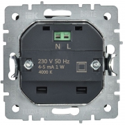 Подсветка светодиодная BRITE встраив. ПЛ20-БрЧ черн. IEK BR-FL20-K02 BR-FL20-K02