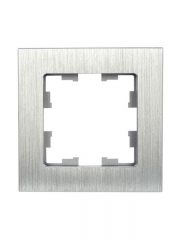 Рамка 1-м BRITE РУ-1-1-БрА металл алюм. IEK BR-M12-M-K47 BR-M12-M-K47