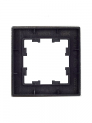 Рамка 1-м BRITE РУ-1-1-БрА металл алюм. IEK BR-M12-M-K47 BR-M12-M-K47