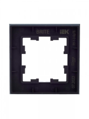 Рамка 1-м BRITE РУ-1-2-БрТБ стекло темн. бронза IEK BR-M12-G-K45 BR-M12-G-K45