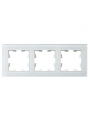 Рамка 3-м BRITE РУ-3-2-БрБ стекло бел. IEK BR-M32-G-K01 BR-M32-G-K01