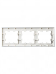 Рамка 3-м BRITE РУ-3-2-БрБ стекло бел. IEK BR-M32-G-K01 BR-M32-G-K01