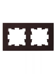 Рамка 2-м BRITE РУ-2-2-БрТБ стекло темн. бронза IEK BR-M22-G-K45 BR-M22-G-K45