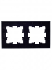 Рамка 2-м BRITE РУ-2-2-БрТБ стекло темн. бронза IEK BR-M22-G-K45 BR-M22-G-K45