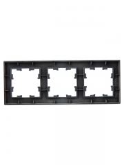 Рамка 3-м BRITE РУ-3-2-БрД стекло дым. IEK BR-M32-G-K30 BR-M32-G-K30