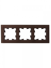 Рамка 3-м BRITE РУ-3-2-БрТБ стекло темн. бронза IEK BR-M32-G-K45 BR-M32-G-K45