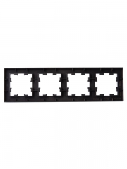 Рамка 4-м BRITE РУ-4-2-БрТБ стекло темн. бронза IEK BR-M42-G-K45 BR-M42-G-K45