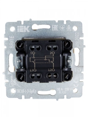 Выключатель перекрестный 1-кл. СП BRITE 10А ВС10-1-3-БрБ беж. IEK BR-V13-0-10-K10 BR-V13-0-10-K10